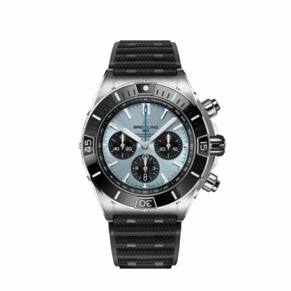 BREITLING SUPER CHRONOMAT B01 44 STAINLESS STEEL PLATINUM ICE BLUE PB0136251C1S1