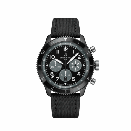 BREITLING SUPER AVI B04 CHRONOGRAPH GMT 46 MOSQUITO NIGHT FIGHTER CERAMIC BLACK SB04451A1B1X1