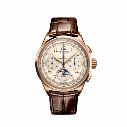 BREITLING PREMIER B25 DATORA 42 18K RED GOLD CREAM RB2510371G1P1
