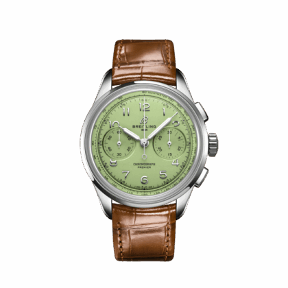 BREITLING PREMIER B09 CHRONOGRAPH 40 STAINLESS STEEL PISTACHIO GREEN AB0930D31L1P1