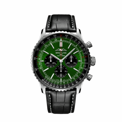 BREITLING NAVITIMER B01 CHRONOGRAPH 46 STAINLESS STEEL GREEN AB0137241L1P1
