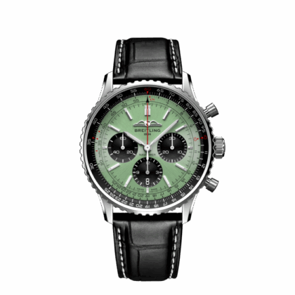 BREITLING NAVITIMER B01 CHRONOGRAPH 43 STAINLESS STEEL MINT GREEN AB0138241L1P1