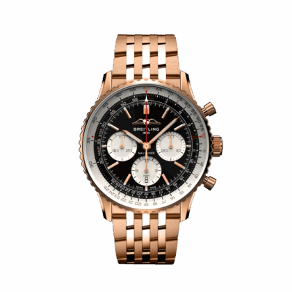BREITLING NAVITIMER B01 CHRONOGRAPH 43 18K RED GOLD BLACK RB0138211B1R1