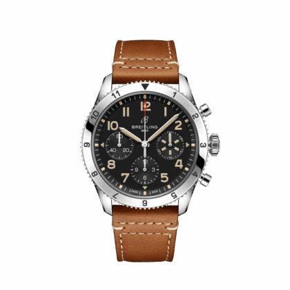 BREITLING CLASSIC AVI CHRONOGRAPH 42 P-51 MUSTANG STAINLESS STEEL BLACK A233803A1B1X1