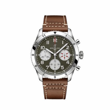 BREITLING CLASSIC AVI CHRONOGRAPH 42 CURTISS WARHAWK STAINLESS STEEL GREEN A233802A1L1X1