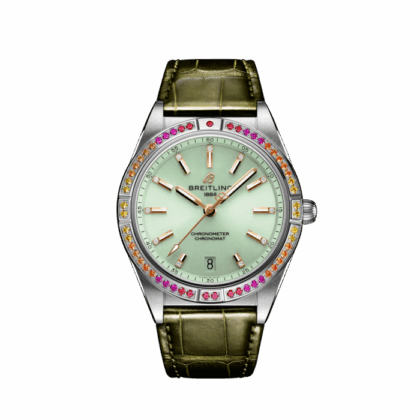 BREITLING CHRONOMAT AUTOMATIC 36 SOUTH SEA STAINLESS STEEL MINT GREEN A10380611L1P1