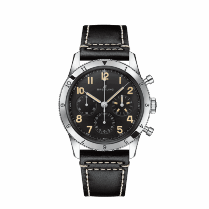 BREITLING AVI REF. 765 1953 RE-EDITION STAINLESS STEEL BLACK AB0920131B1X1
