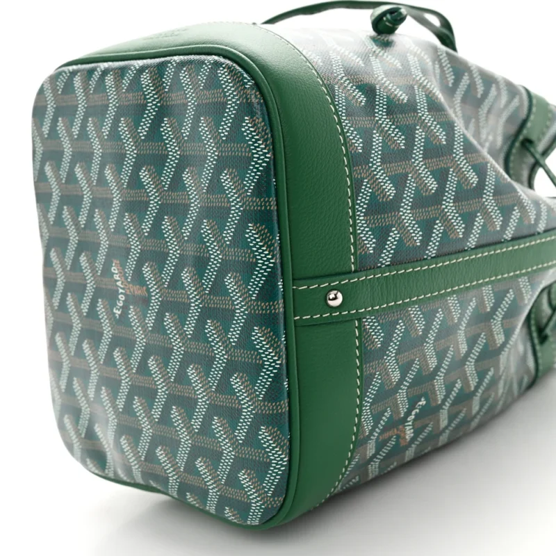 GOYARD PETIT FLOT BUCKET BAG PM GREEN GOYARDINE CANVAS - Image 5