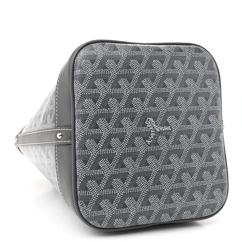GOYARD PETIT FLOT BUCKET BAG PM GREY GOYARDINE CANVAS - Image 6