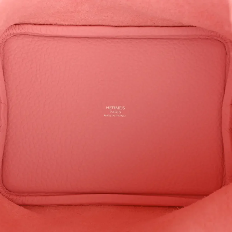 HERM??S PICOTIN LOCK 18 PM ROSE SAKURA TAURILLON CLEMENCE LEATHER PALLADIUM HARDWARE - Image 7