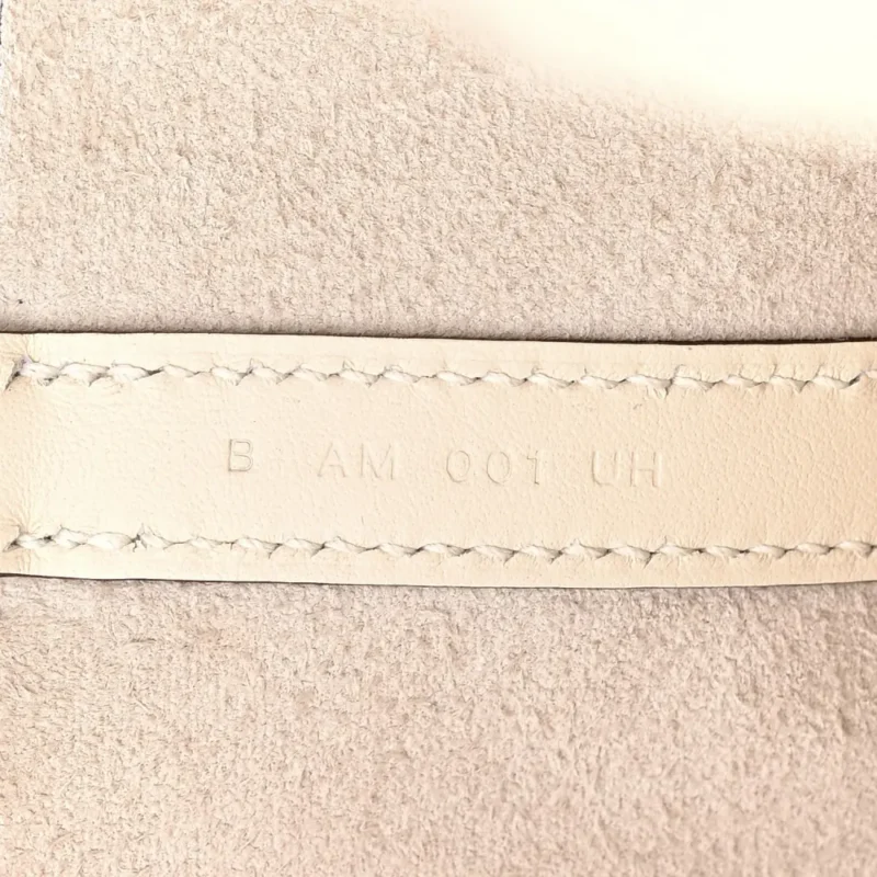 HERM??S LUCKY DAISY PIACOTIN LOCK 18 PM NATA/VERT SWIFT LEATHER PALLADIUM SILVER HARDWARE - Image 8