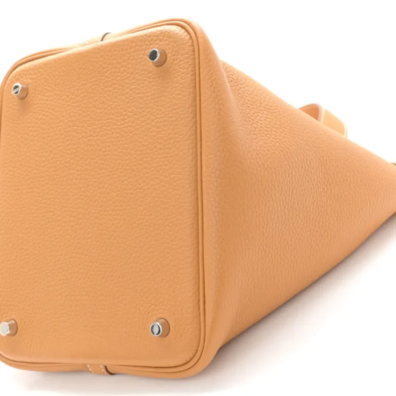 HERM??S PICOTIN LOCK 18 PM NATURAL/SABLE TAURILLON CLEMENCE LEATHER PALLADIUM HARDWARE - Image 5