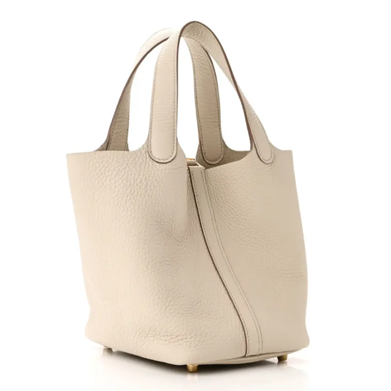HERM??S PICOTIN LOCK 18 PM B??TON TAURILLON CLEMENCE LEATHER GOLD HARDWARE - Image 3