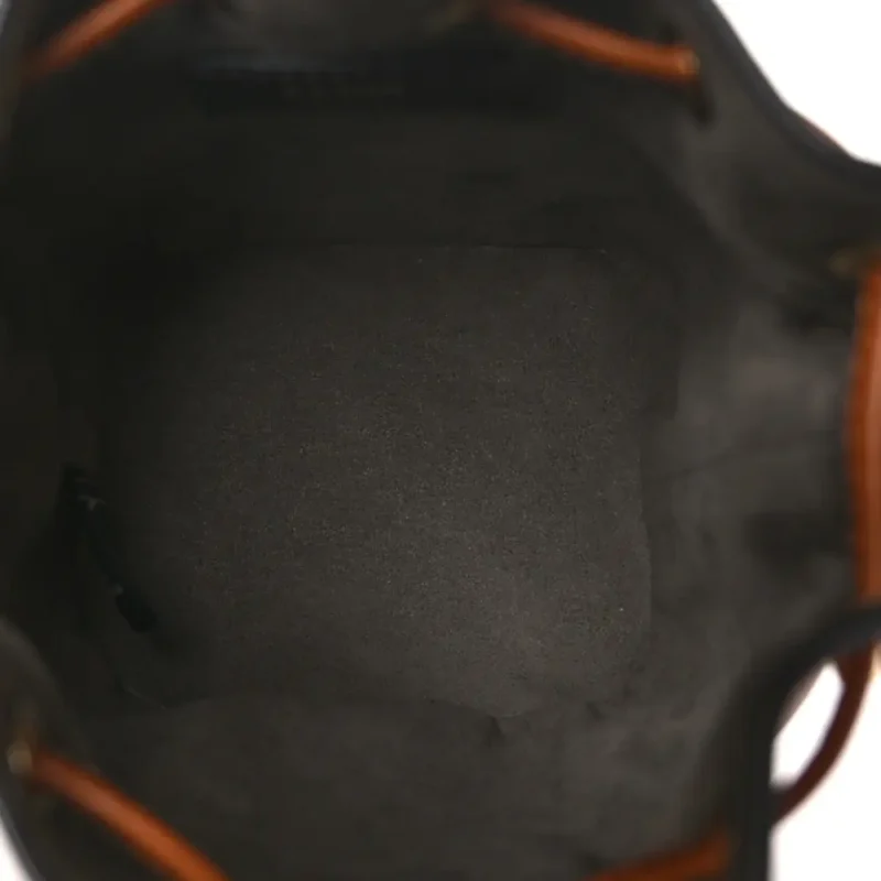 FENDI MINI F IS FENDI LOGO EMBOSSED MON TRESOR BUCKET BAG CUOIO KING VITELLO LEATHER GOLD HARDWARE - Image 7