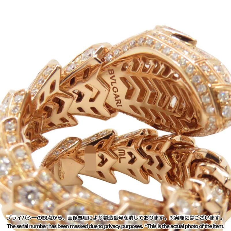 BVLGARI SERPENTI FULL DIAMOND RING SIZE ML - Image 7