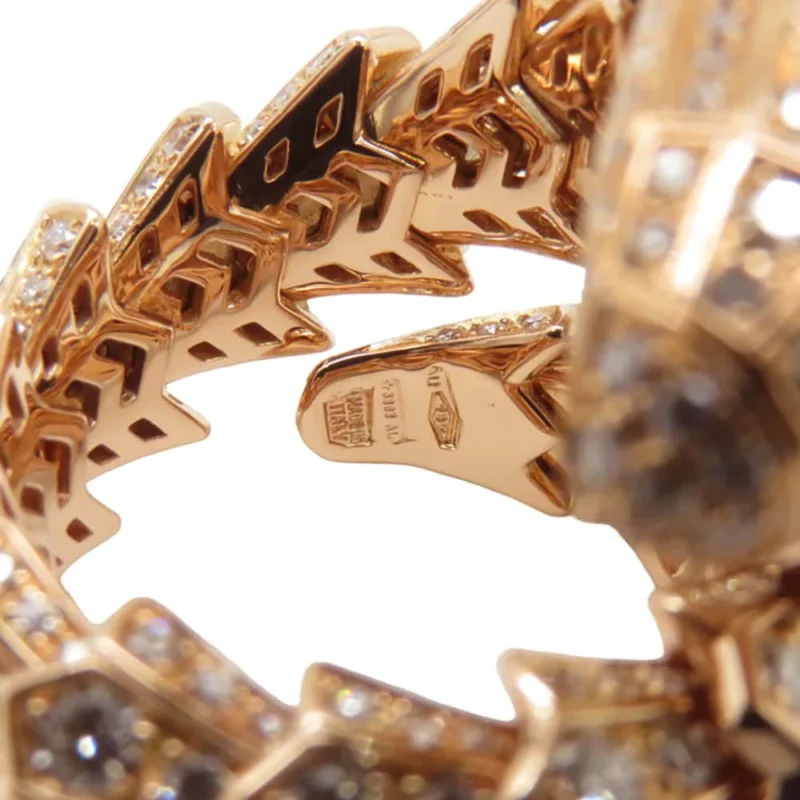 BVLGARI SERPENTI FULL DIAMOND RING SIZE ML - Image 8