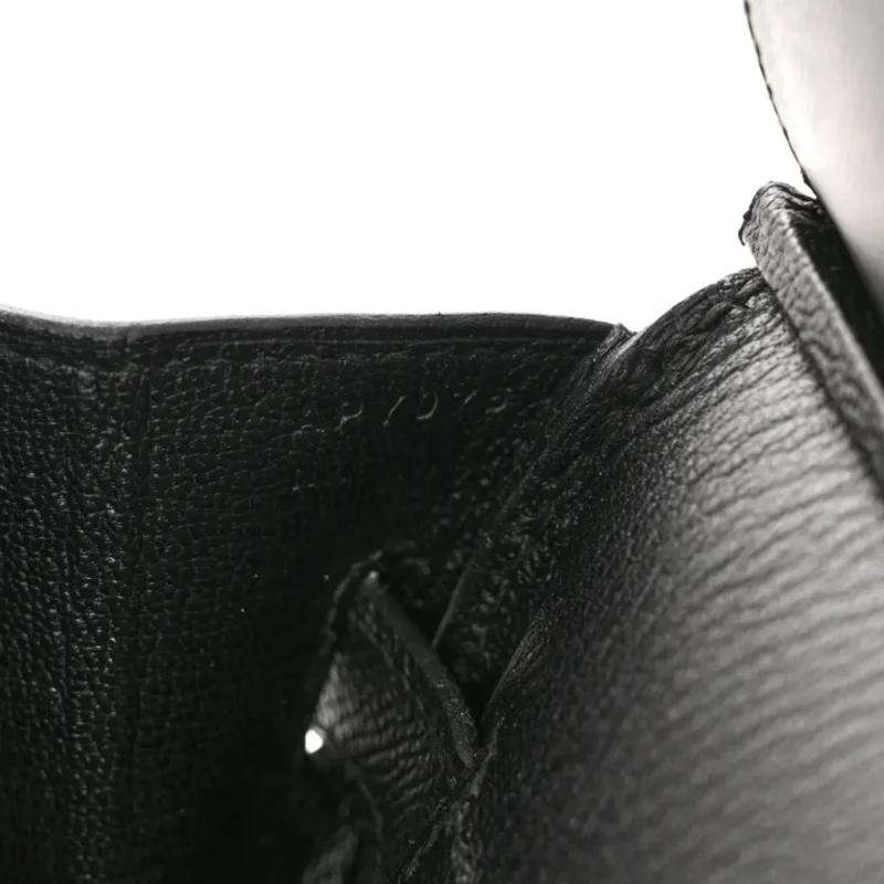 HERM??S BIRKIN 30 BLACK EPSOM LEATHER GOLD HARDWARE - Image 8