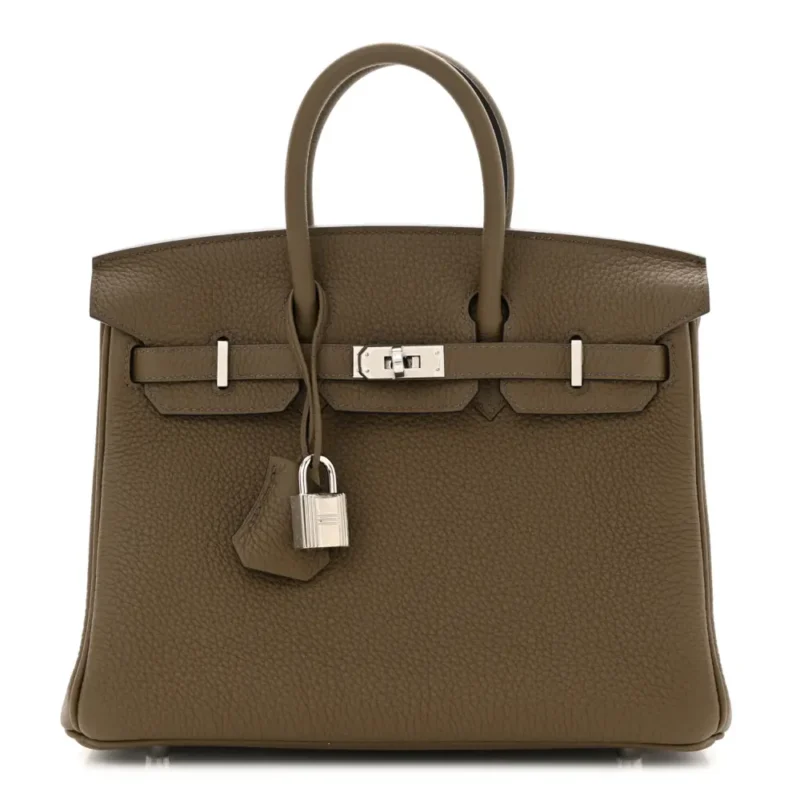 HERM??S BIRKIN 25 TOUNDRA TOGO LEATHER PALLADIUM HARDWARE