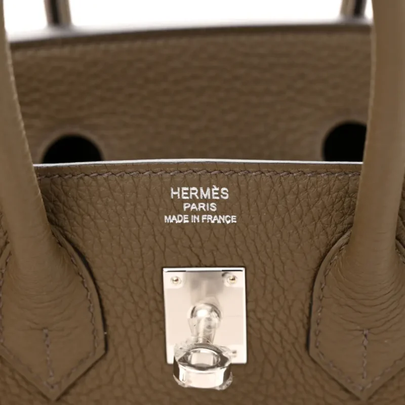 HERM??S BIRKIN 25 TOUNDRA TOGO LEATHER PALLADIUM HARDWARE - Image 2