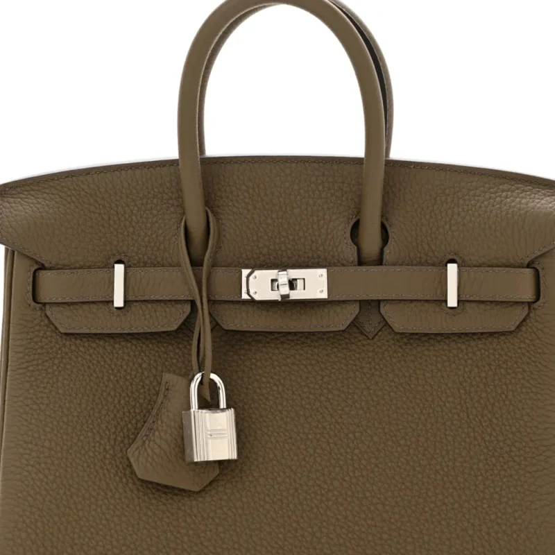 HERM??S BIRKIN 25 TOUNDRA TOGO LEATHER PALLADIUM HARDWARE - Image 9