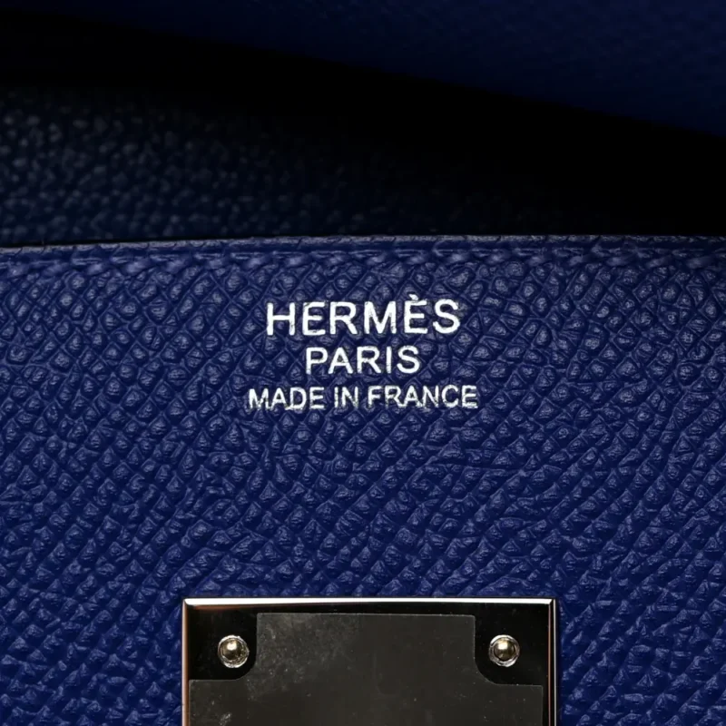 HERM??S BIRKIN 30 BLEU ELECTRIQUE EPSOM LEATHER PALLADIUM HARDWARE - Image 2