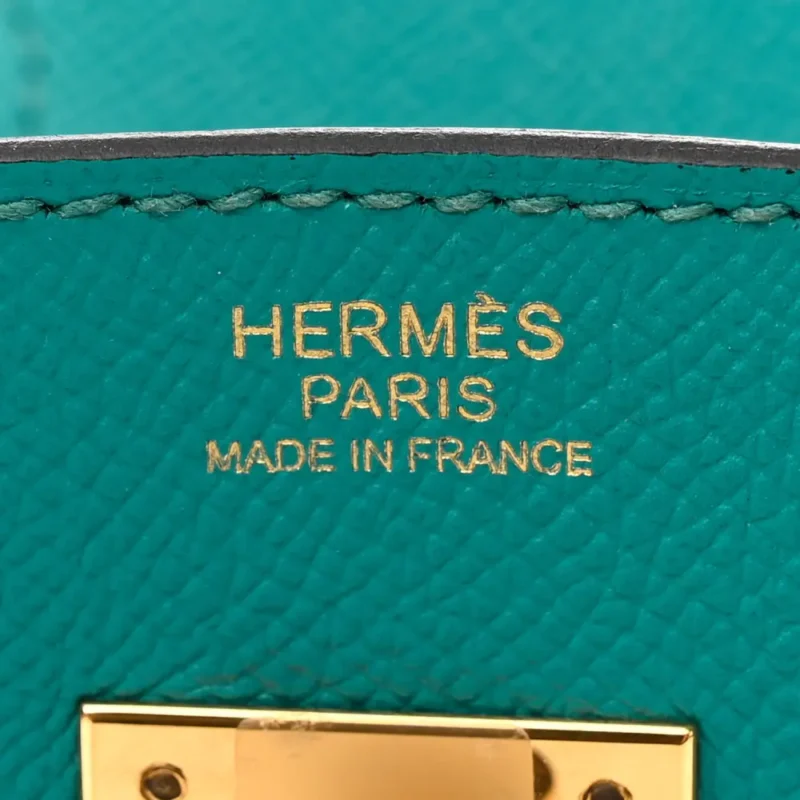 HERM??S BIRKIN 30 BLEU PAON EPSOM LEATHER GOLD HARDWARE - Image 2