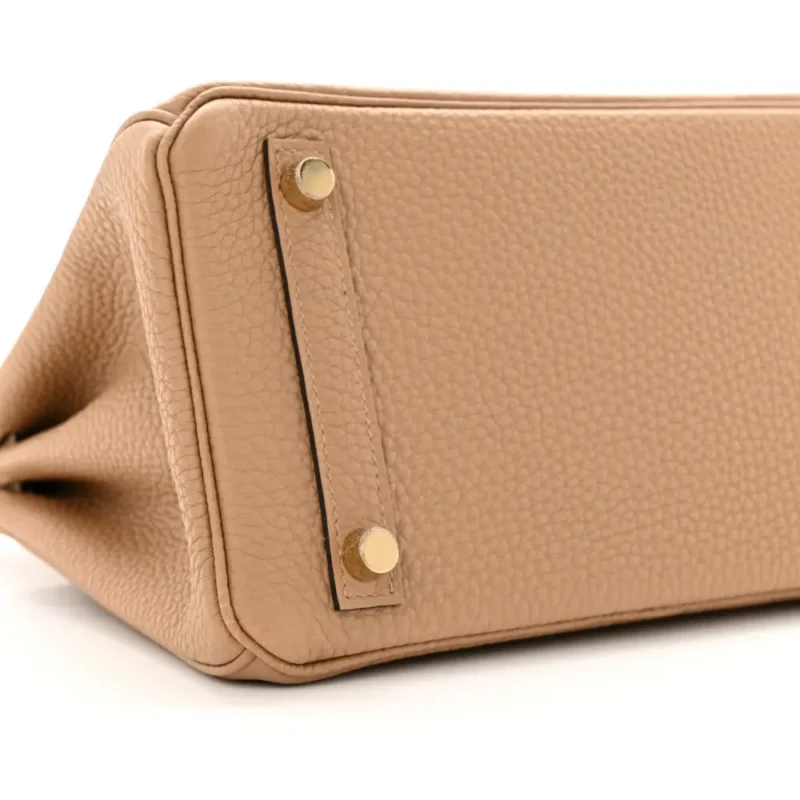 HERM??S BIRKIN 25 CHAI TOGO LEATHER GOLD HARDWARE - Image 4