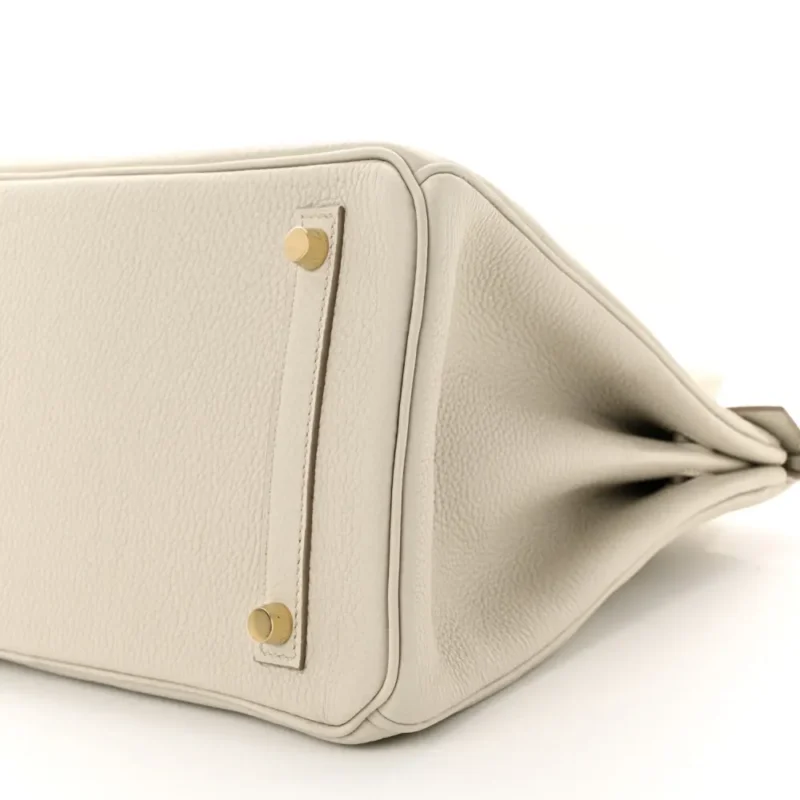 HERM??S BIRKIN 30 BETON TOGO LEATHER GOLD HARDWARE - Image 5