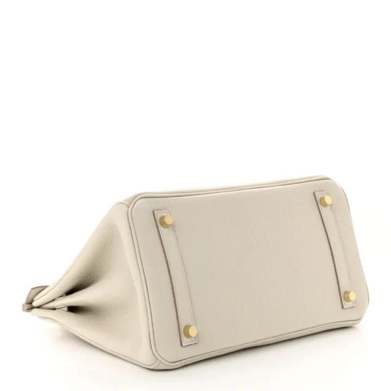HERM??S BIRKIN 30 BETON TOGO LEATHER GOLD HARDWARE - Image 6