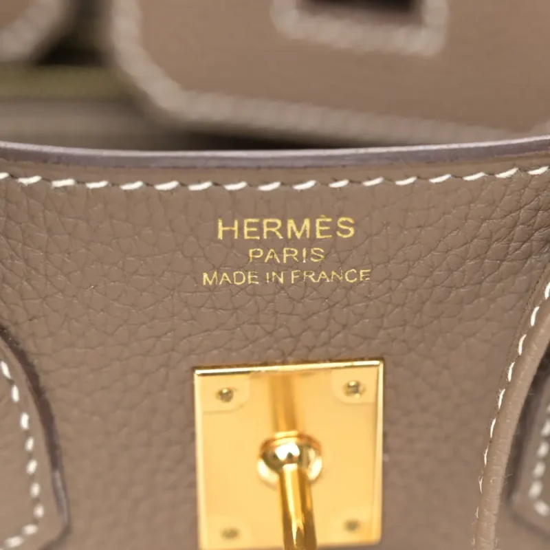 HERM??S BIRKIN 25 ETOUPE TOGO LEATHER GOLD HARDWARE - Image 2