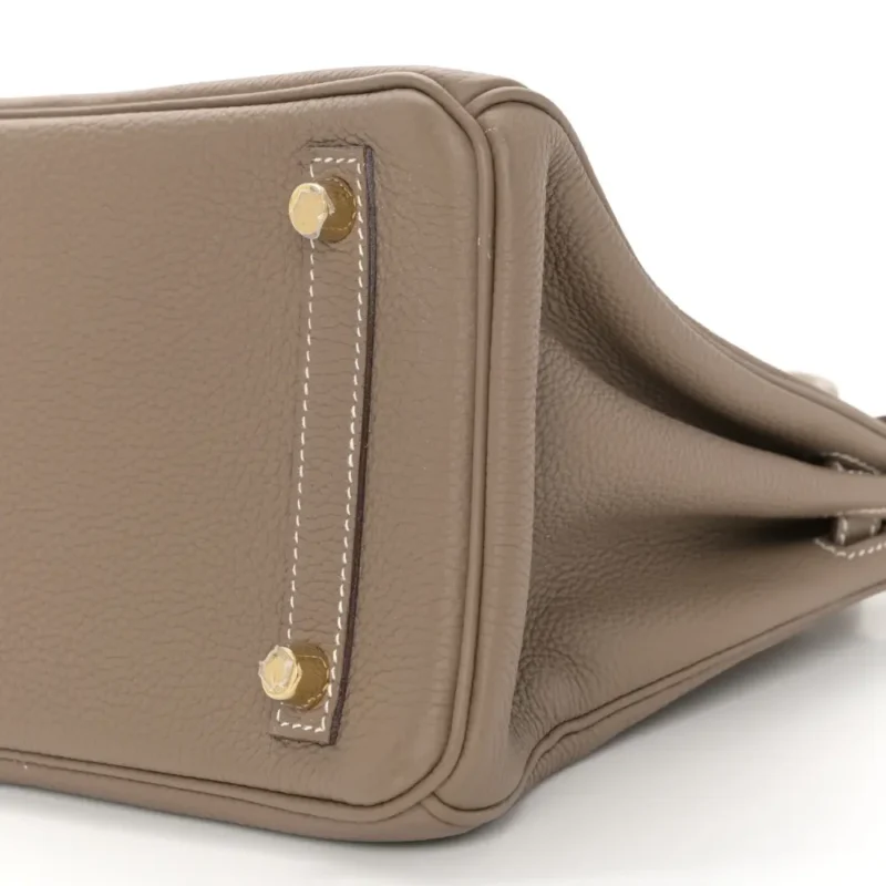 HERM??S BIRKIN 25 ETOUPE TOGO LEATHER GOLD HARDWARE - Image 5
