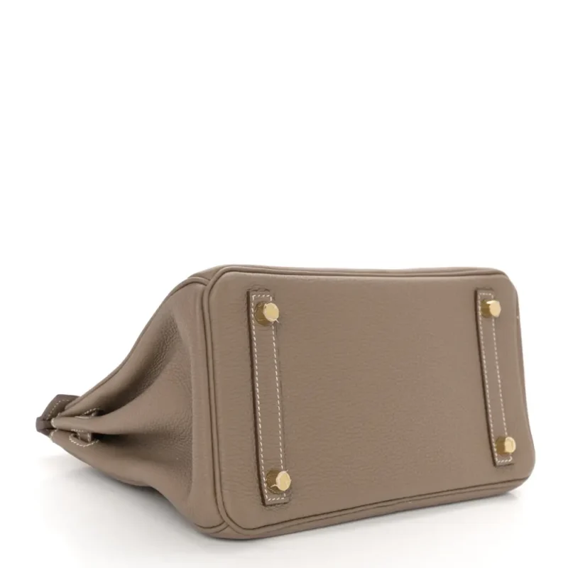 HERM??S BIRKIN 25 ETOUPE TOGO LEATHER GOLD HARDWARE - Image 6