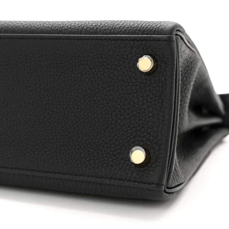 HERM??S KELLY RETOURNE 25 BLACK TOGO LEATHER GOLD HARDWARE - Image 5