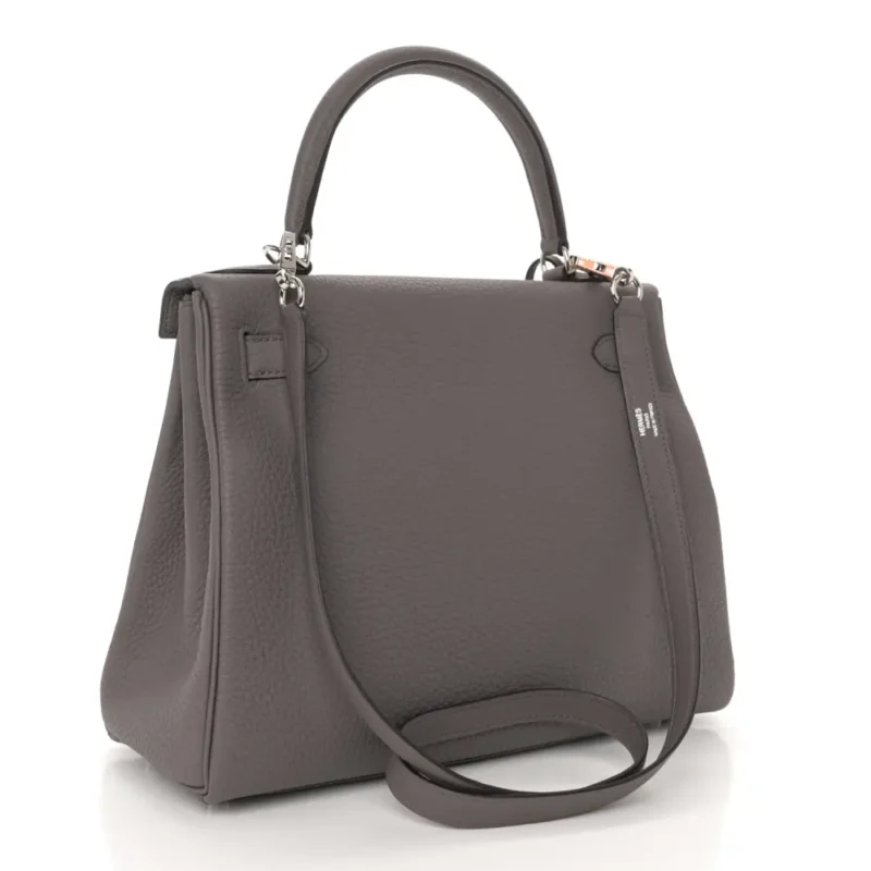 HERM??S KELLY RETOURNE 28 ETAIN TOGO LEATHER PALLADIUM HARDWARE - Image 3