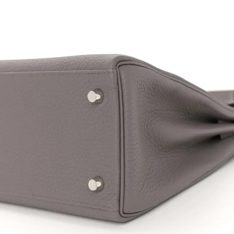 HERM??S KELLY RETOURNE 28 ETAIN TOGO LEATHER PALLADIUM HARDWARE - Image 4