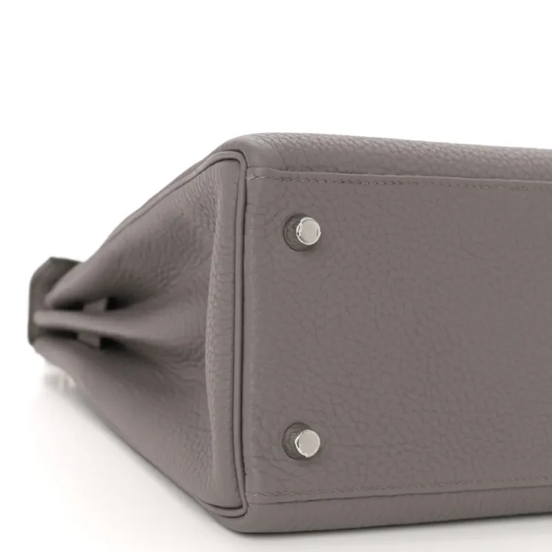 HERM??S KELLY RETOURNE 28 ETAIN TOGO LEATHER PALLADIUM HARDWARE - Image 5