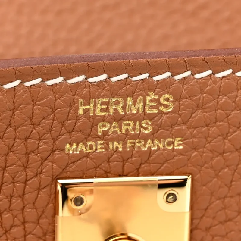 HERM??S KELLY RETOURNE 25 BROWN TOGO LEATHER GOLD HARDWARE - Image 2