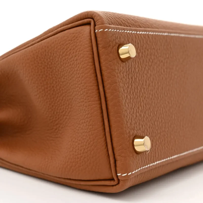 HERM??S KELLY RETOURNE 25 BROWN TOGO LEATHER GOLD HARDWARE - Image 4