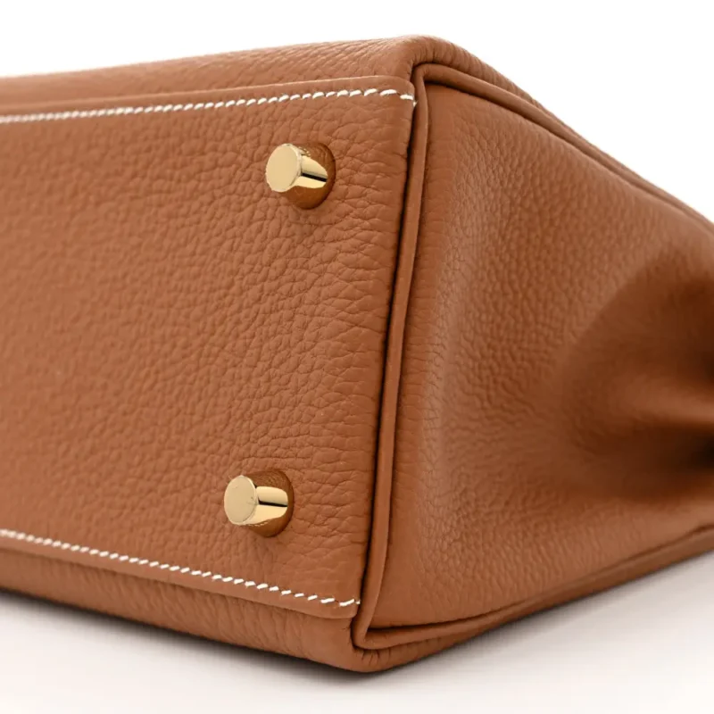 HERM??S KELLY RETOURNE 25 BROWN TOGO LEATHER GOLD HARDWARE - Image 5