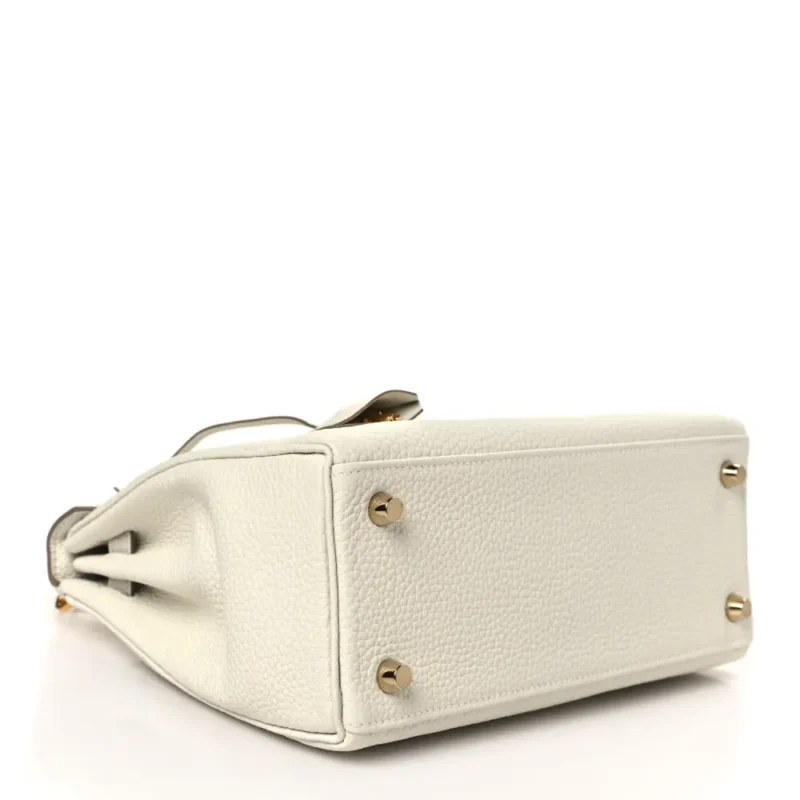 HERM??S KELLY RETOURNE 25 MUSHROOM TOGO LEATHER GOLD HARDWARE - Image 6