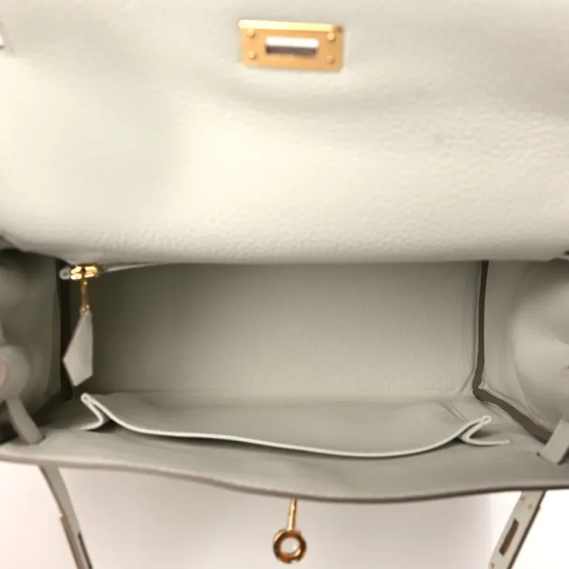 HERM??S KELLY RETOURNE 25 MUSHROOM TOGO LEATHER GOLD HARDWARE - Image 7