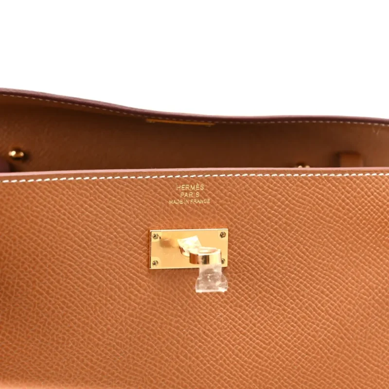 HERM??S KELLY LONG WALLET TO GO BROWN EPSOM LEATHER GOLD HARDWARE - Image 2