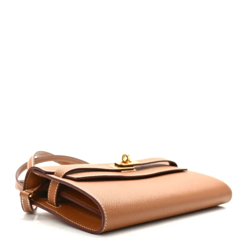 HERM??S KELLY LONG WALLET TO GO BROWN EPSOM LEATHER GOLD HARDWARE - Image 6