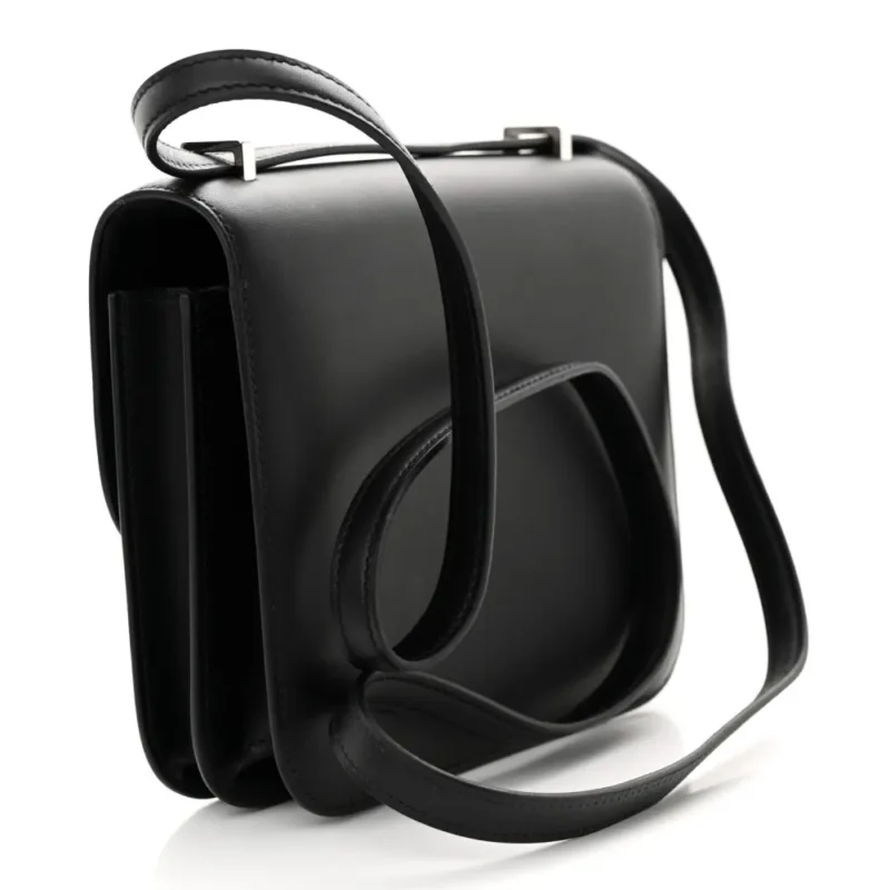 HERM??S CONSTANCE 18 BLACK OMBRE VEAU MONSIEUR & LIZARD LEATHER PALLADIUM SILVER HARDWARE - Image 3