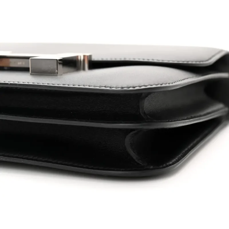 HERM??S CONSTANCE 18 BLACK OMBRE VEAU MONSIEUR & LIZARD LEATHER PALLADIUM SILVER HARDWARE - Image 5