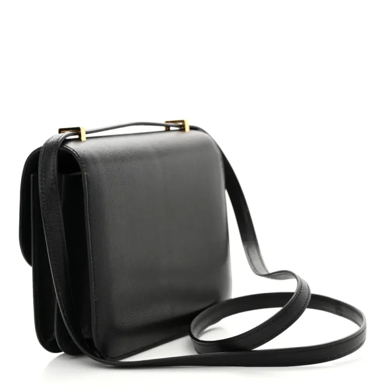 HERM??S CONSTANCE 18 BLACK CH??VRE MYSORE LEATHER ROSE GOLD HARDWARE - Image 4