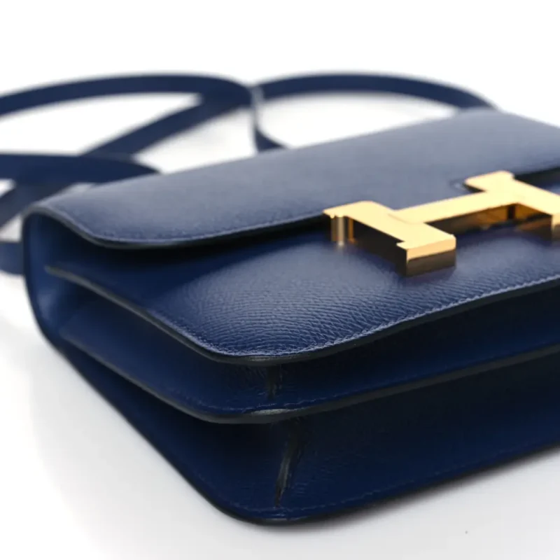 HERM??S CONSTANCE 18 BLEU SAPHIR EPSOM LEATHER GOLD HARDWARE - Image 4