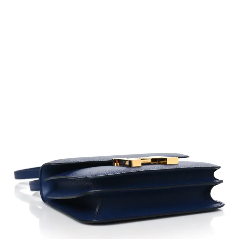 HERM??S CONSTANCE 18 BLEU SAPHIR EPSOM LEATHER GOLD HARDWARE - Image 6