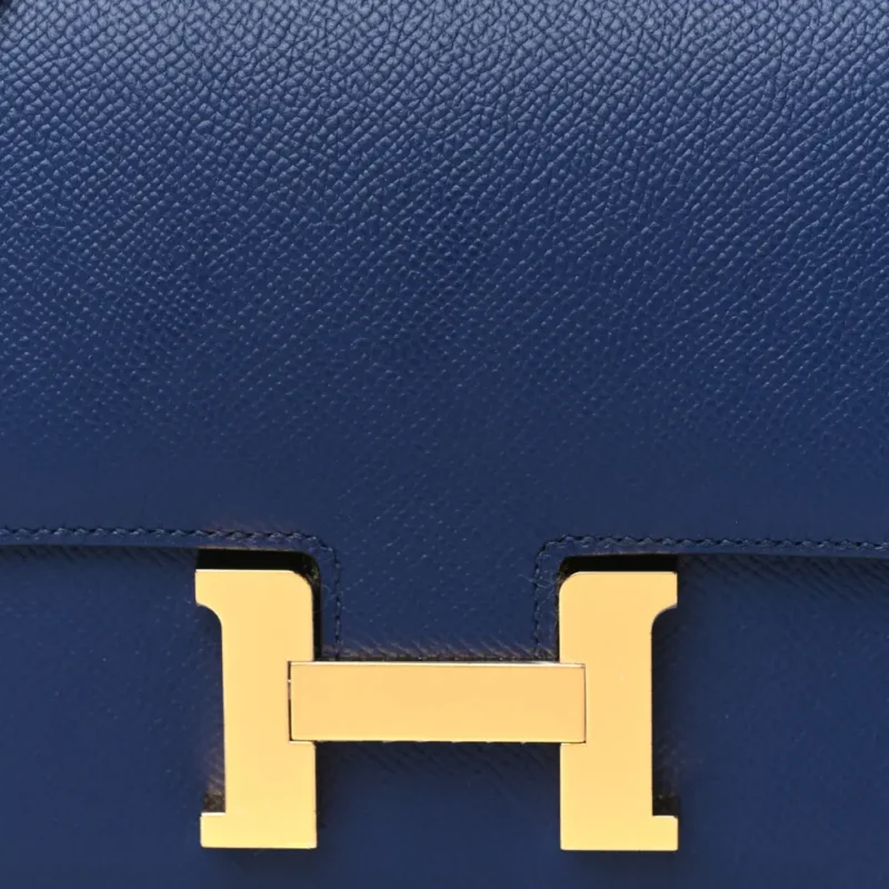HERM??S CONSTANCE 18 BLEU SAPHIR EPSOM LEATHER GOLD HARDWARE - Image 9