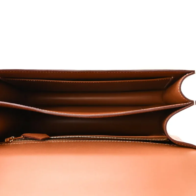 HERM??S CONSTANCE 24 BROWN EVERCOLOR LEATHER GOLD HARDWARE - Image 7